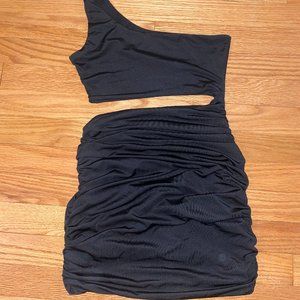 Black 1 Shoulder Dress